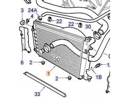 Wasserkühler SAAB 900 II V6 / 6Zyl. ´94-98