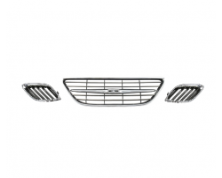 Chrome Grille (complete) Genuine SAAB 9-3 II ´03-07, with SAAB-Logo / Badge in the Grille